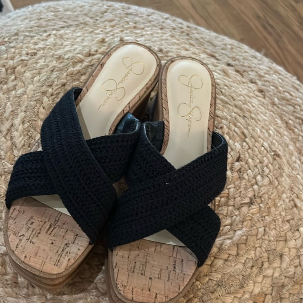 Jessica Simpson Crochet Wedges 9